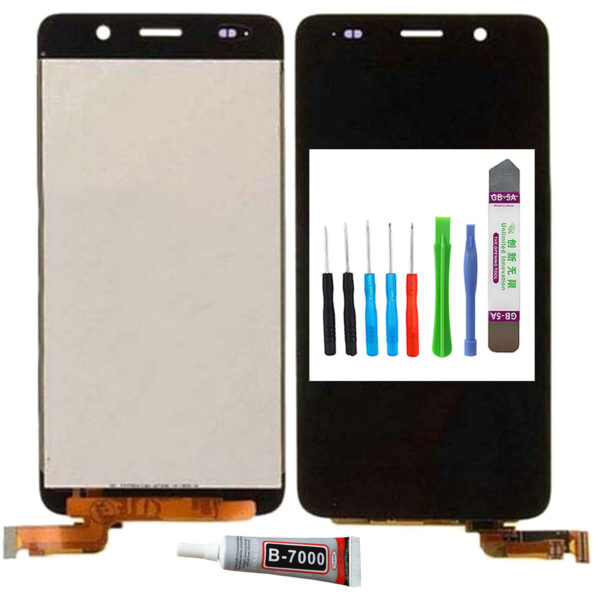 Originale Huawei Display Y6 Scl-L01, Scl-L04 LCD Touch Screen Vetro Rondella - Nero