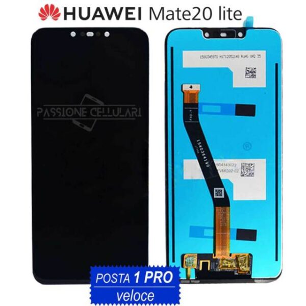 TOUCH SCREEN + LCD DISPLAY Per HUAWEI MATE 20 LITE - Nero